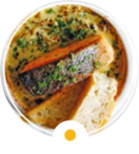 SALMÓN CON GRATÍN DE PAPA